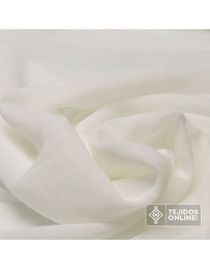 Visillo Cortina Blanco - Tela Visillo Gris 3.20m - Perfecta para Hogar