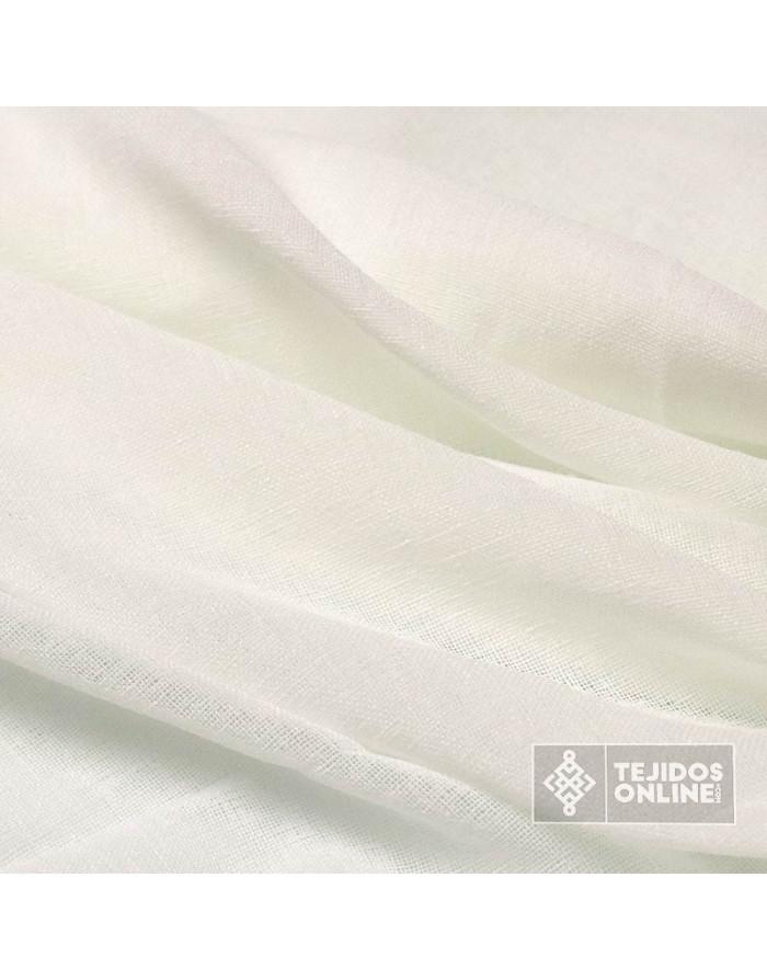 Visillo Cortina Blanco - Tela Visillo Gris 3.20m - Perfecta para Hogar