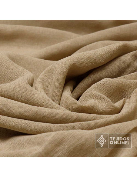 Visillo Cortina Tierra - Tela Visillo Gris 3.20m - Perfecta para Hogar