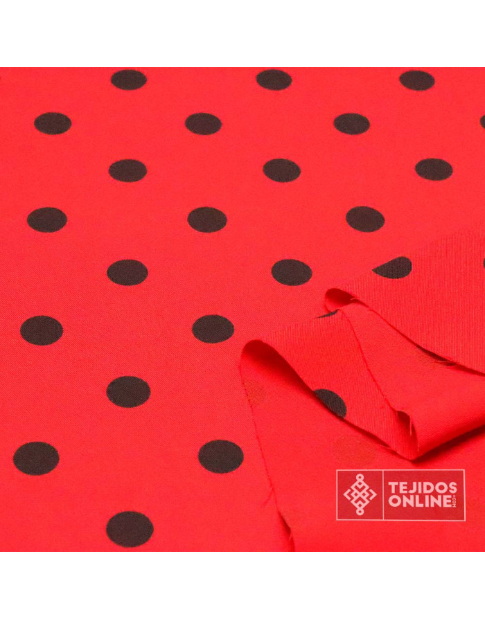 Tela Estampada de Crespón - Telas de Flamenca - Telas Online - Imagen 2