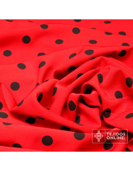 Tela Estampada de Crespón - Telas de Flamenca - Telas Online - Imagen 3
