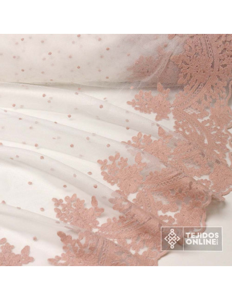 Tul Bordado - Telas de Tul - Telas de Fiesta - Imagen 2