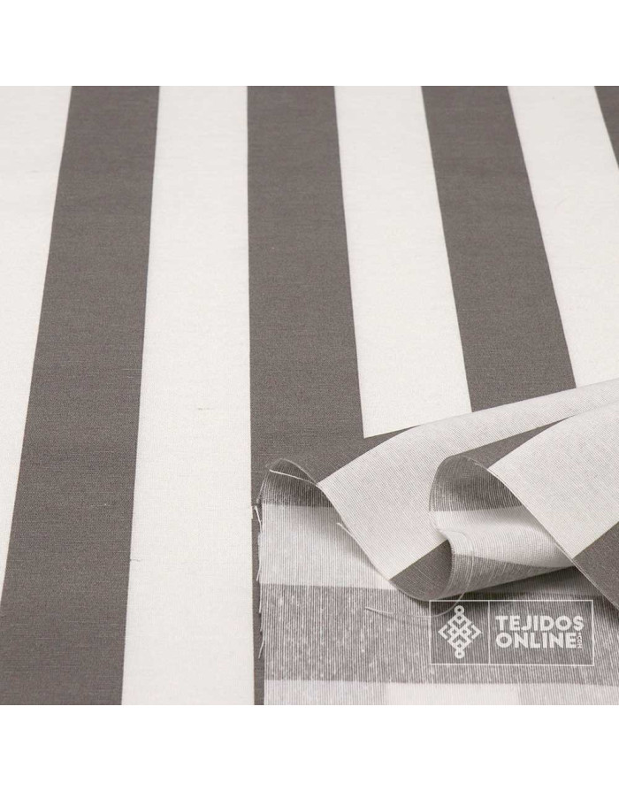 Loneta Rayas Anchas - Telas Para Cortinas de Feria - Telas Online