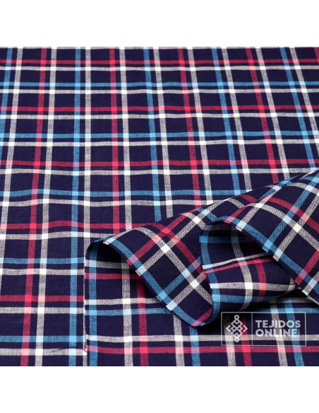 Tela Cuadros Azul Marino Rosa - Telas de Cuadro - Imagen 2