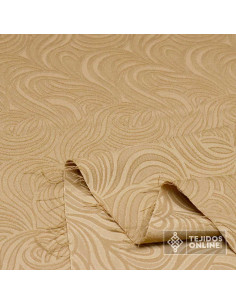 Jacquard Brocado Camel Estella - Tela Brocada - Tienda de Telas 2