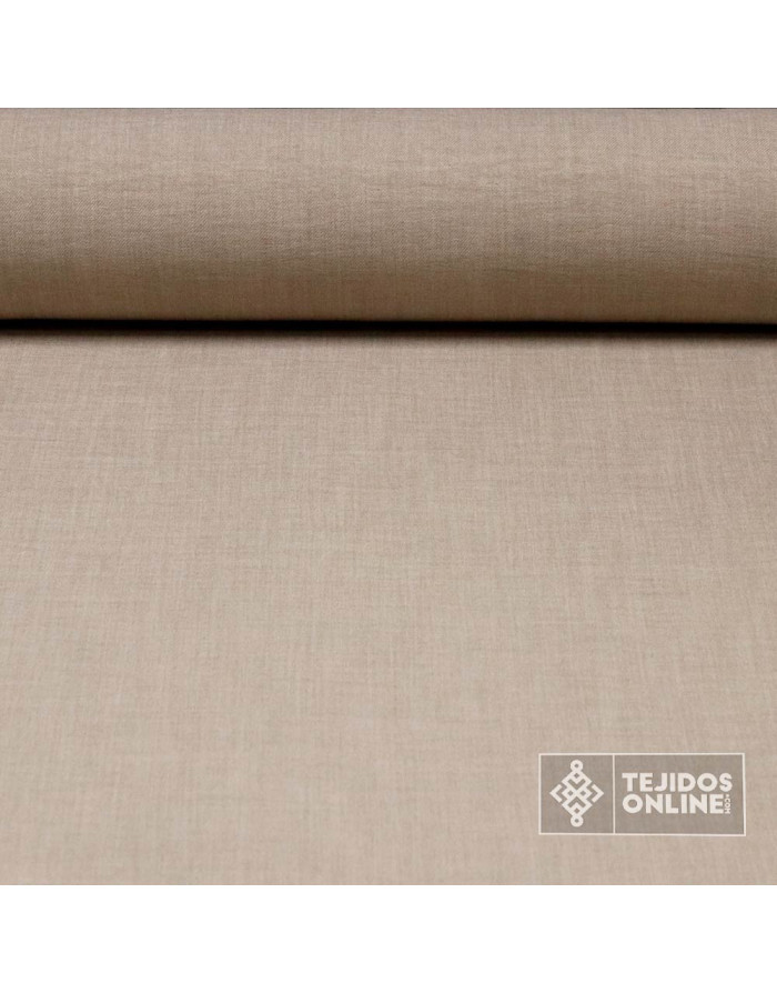 Tela Beige Lisa Lino - Perfecta para Vestidos - TejidosOnline - Imagen 1