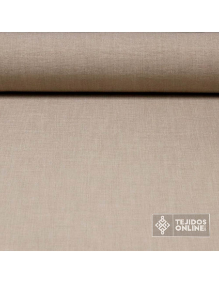 Tela Beige Lisa Lino - Perfecta para Vestidos - TejidosOnline - Imagen 1