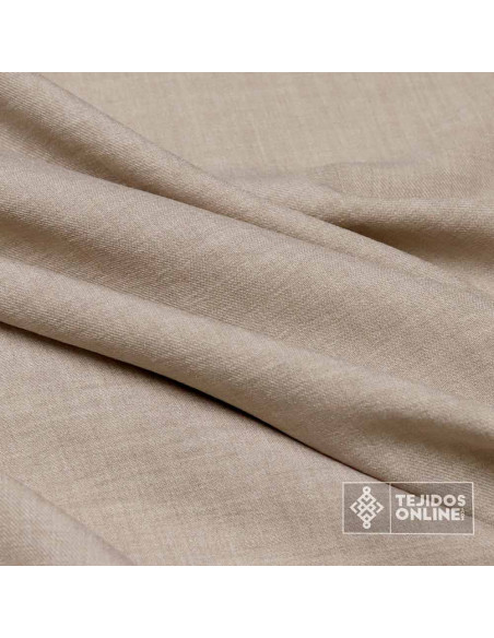 Tela Beige Lisa Lino - Perfecta para Vestidos - TejidosOnline - Imagen 3