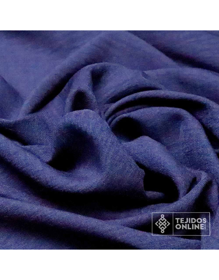 Tela Azul Marina Lisa Lino - Telas de Moda - TejidosOnline - Imagen 3