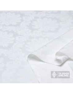 Damasco Blanco Versace - Telas Cofrades - Telas de Hogar 2