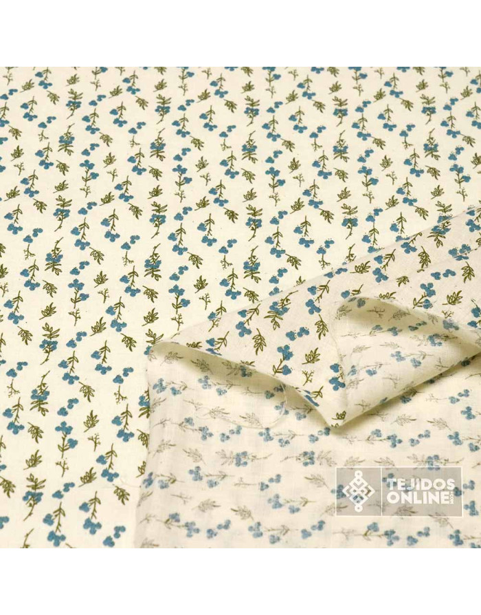 Algodón Beige Topos Azafatas - Telas de Algodón - Telas Online - Imagen 2