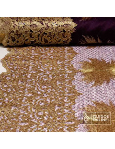 Tela Tul Encaje Bordado - Perfecta para Vestidos - Telas Bordadas