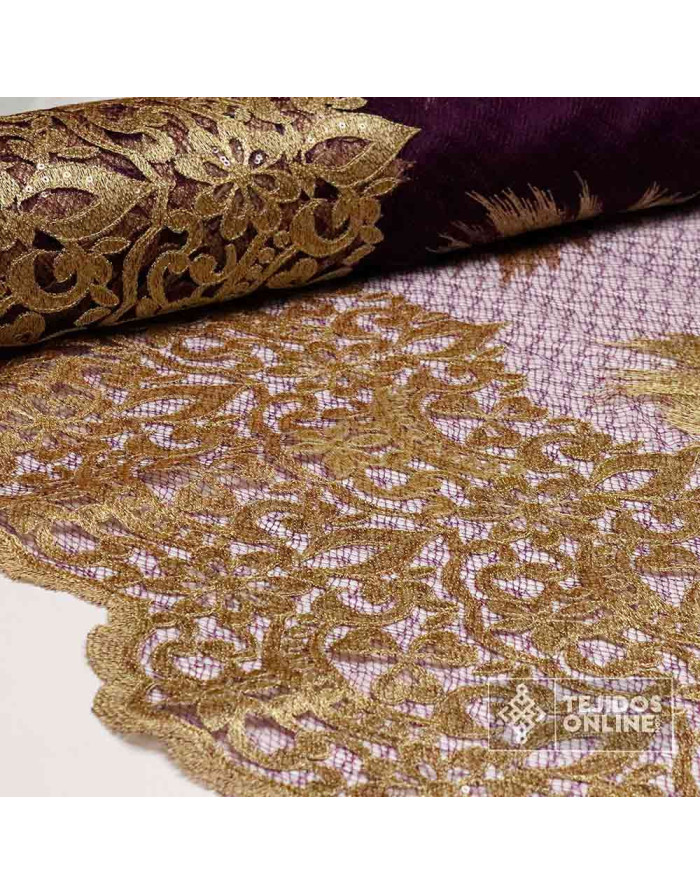 Tela Tul Encaje Bordado - Perfecta para Vestidos - Telas Bordadas - Imagen 2