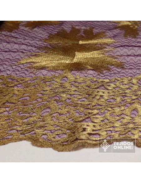 Tela Tul Encaje Bordado - Perfecta para Vestidos - Telas Bordadas - Imagen 4