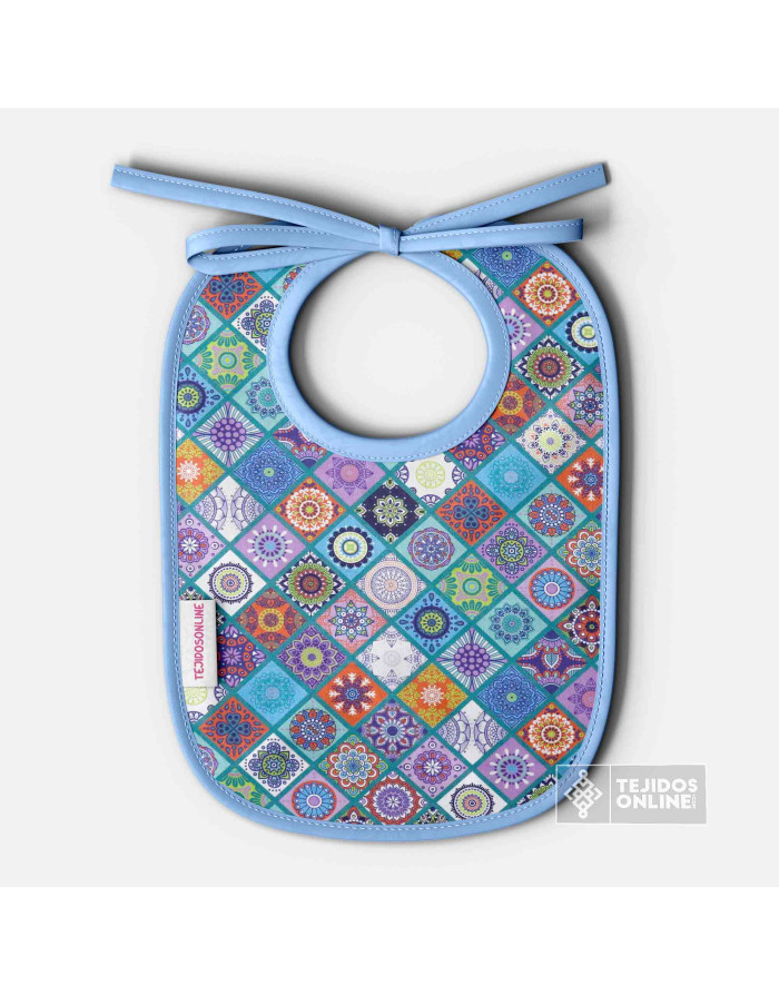 Algodón Mandalas Rombos Verde Agua - 3 Razones para Comprar - Imagen 2