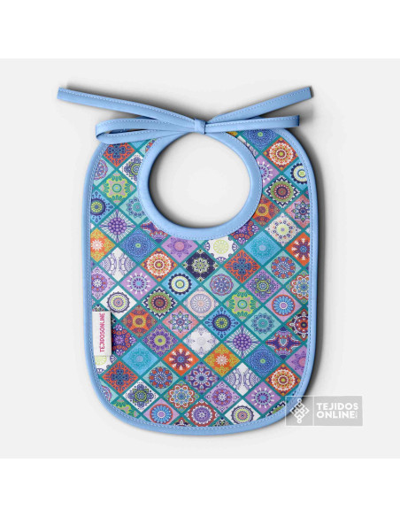 Algodón Mandalas Rombos Verde Agua - 3 Razones para Comprar - Imagen 2