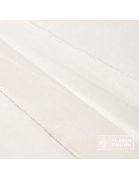Visillo Blanco Cielo Cordón - Tejidos de Visillo - Telas - Imagen 2