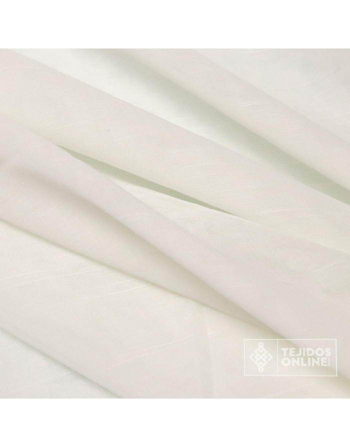 Visillo Blanco Cielo Cordón - Tejidos de Visillo - Telas - Imagen 3