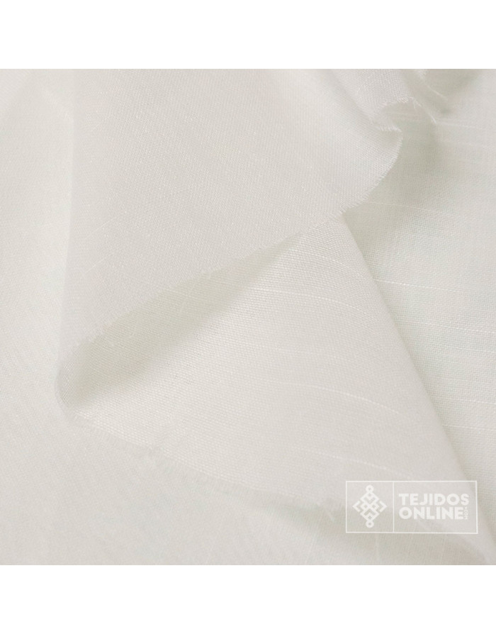 Visillo Blanco Cielo Cordón - Tejidos de Visillo - Telas - Imagen 4