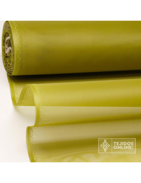 Organdí Verde Caqui - Telas para Volantes - Imagen 1
