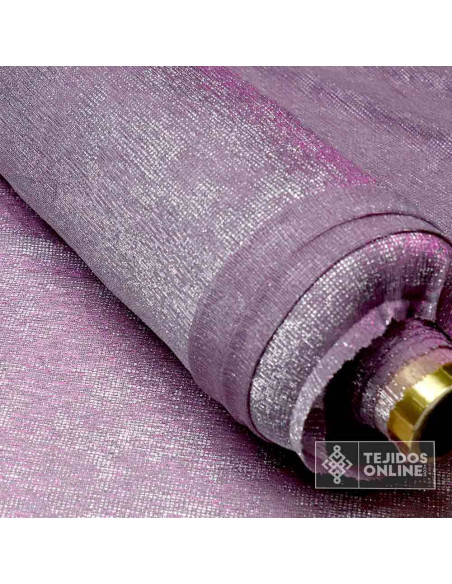 Red Malva Lurex Plata - Telas de Vestir - Telas para Rostrillos - Imagen 4