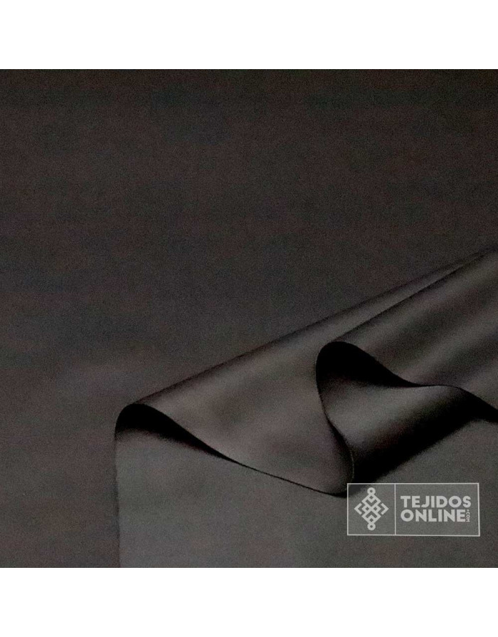 Tela Polipiel Elástica Negra - Polipiel Negra - Polipiel para Vestir - Imagen 2