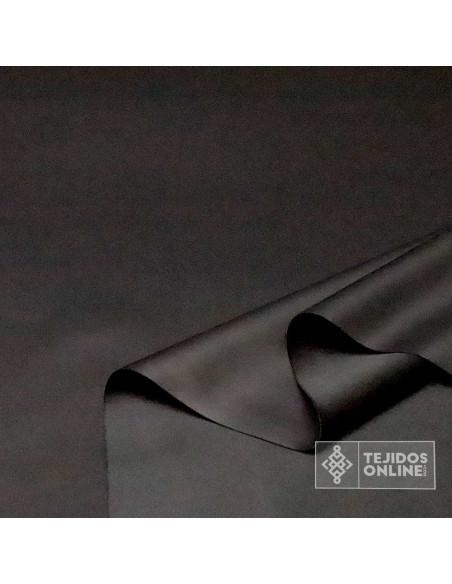 Tela Polipiel Elástica Negra - Polipiel Negra - Polipiel para Vestir - Imagen 2