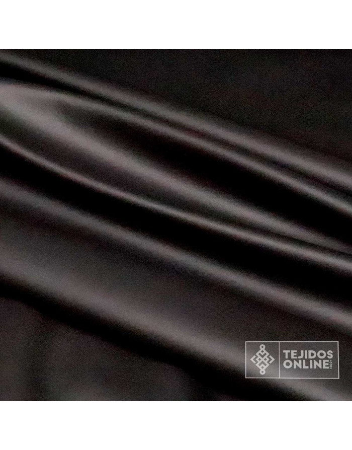 Tela Polipiel Elástica Negra - Polipiel Negra - Polipiel para Vestir - Imagen 3