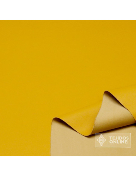 Telas de Polipiel Elástica Mostaza - ¡Compra Hoy! - Imagen 2