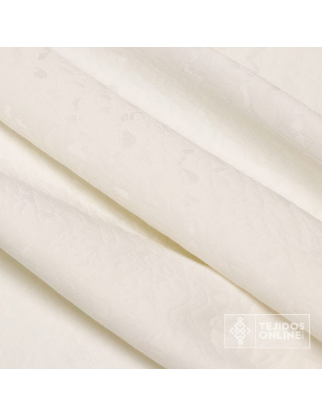Brocado Blanco Roto Aguas - Telas Brocadas - Imagen 3