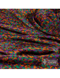 Tela con Estampado de Leopardo en Tonos Caldera - Tienda de Telas 2
