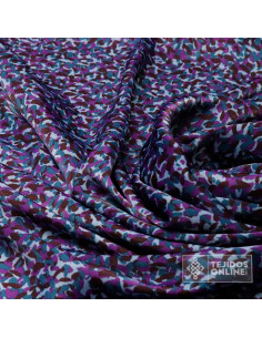 Tela con Estampado de Leopardo en Tonos Morado - Venta de Telas 2