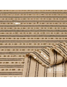 Comprar Telas de Lino | Tela Lino Camel Lentejuela Sofia 2