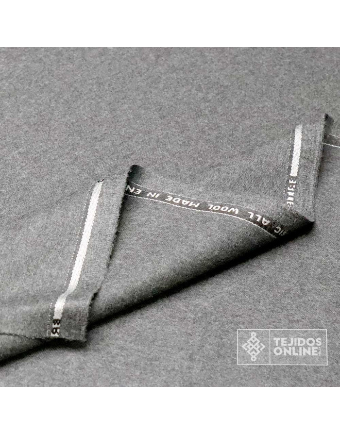 Tela de Paño Fino Gris England  - Venta de Telas Online