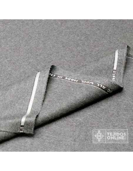 Tela de Paño Fino Gris England  - Venta de Telas Online