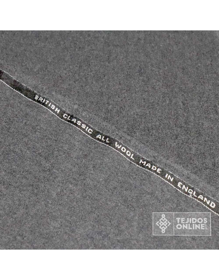 Tela de Paño Fino Gris England  - Venta de Telas Online