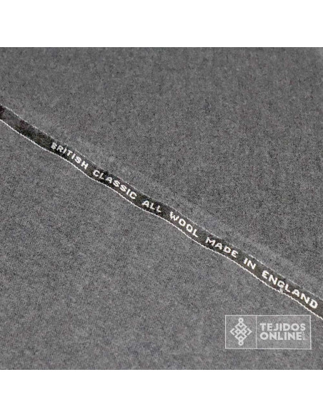 Tela de Paño Fino Gris England  - Venta de Telas Online