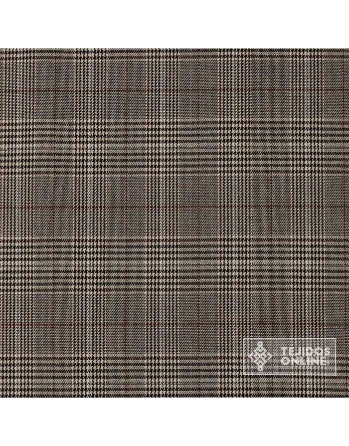 Tela Principe de Gales Tonos Marrones - Venta de Telas