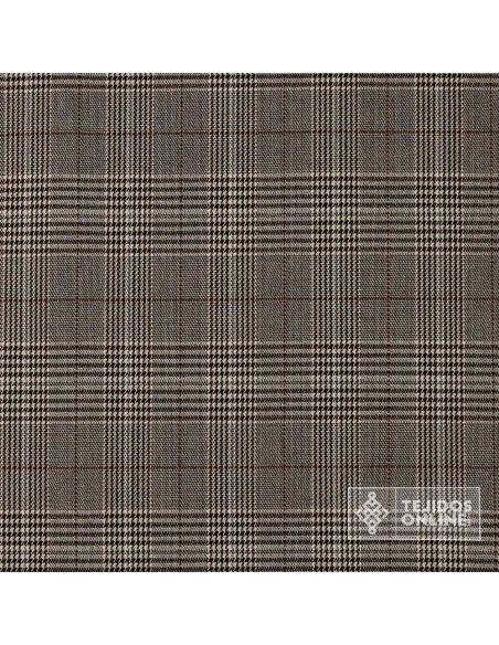 Tela Principe de Gales Tonos Marrones - Venta de Telas