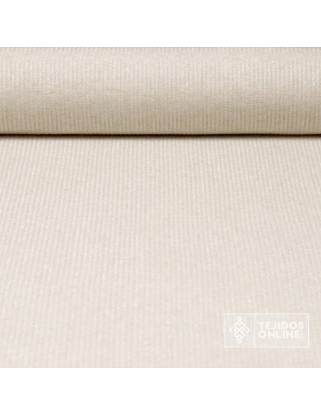 Tela de Punto Canalé con Toques Plata | Tienda de Telas Online - Imagen 1