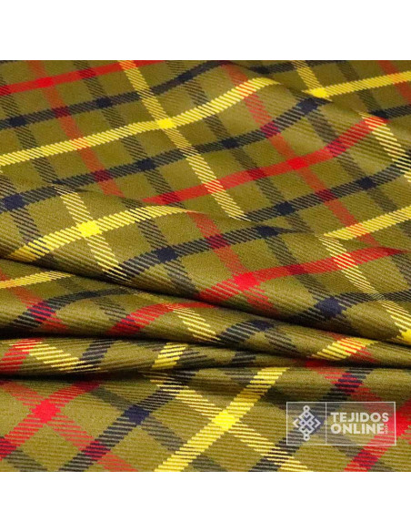 Tela Cuadro Escoces Verde Caqui | Telas Online - Imagen 3