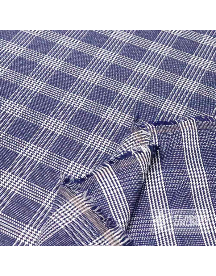 Tela Principe Gales Azul | Telas Online