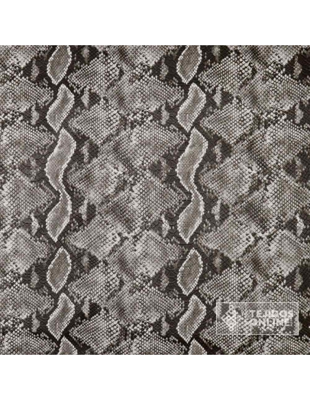 Tela Serpiente Animal Print Gris | Telas para Carnaval - Imagen 3