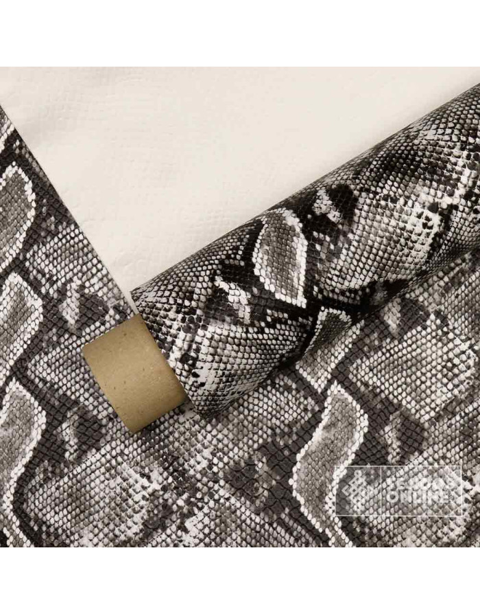 Tela Serpiente Animal Print Gris | Telas para Carnaval - Imagen 4