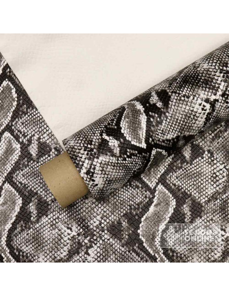 Tela Serpiente Animal Print Gris | Telas para Carnaval - Imagen 4