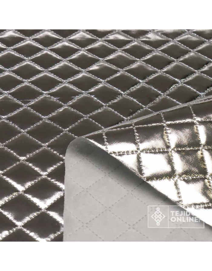 Tela Acolchada Dorada y Plata | Telas Enguatada