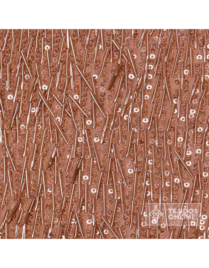 Tul Lentejuelas Aplique Cilindro - Telas de Pedrería