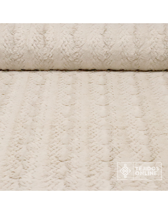 Tela Pelo Crema Alaska - Tejidos de Pelo para Confeccionar - Imagen 1