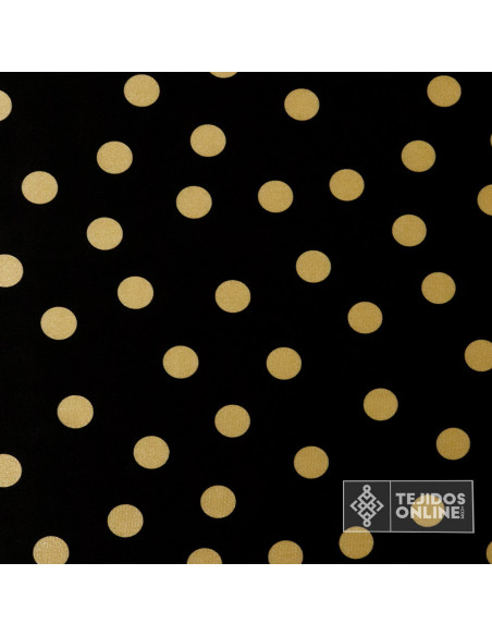 Terciopelo Negro Lunar Camel con Lycra - Telas de Terciopelo Terciopelo Negro Lunar Camel con Lycra - Telas de Terciopelo