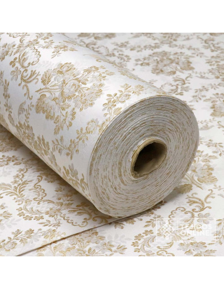 Tela Brocada Beige - Telas Cofrades - Telas para Iglesias - Imagen 5
